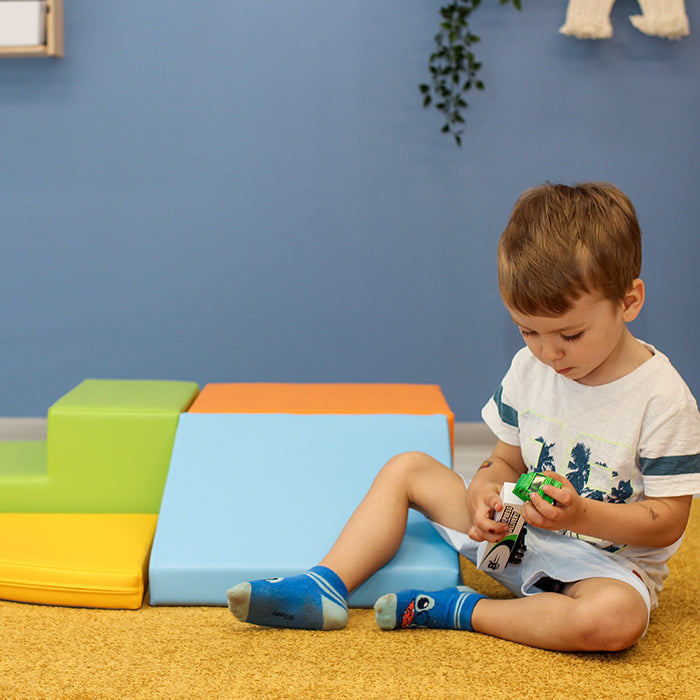 Soft Play Corner Climber Foam Blocks Set for Toddlers - Develops Motor Skills & Coordination