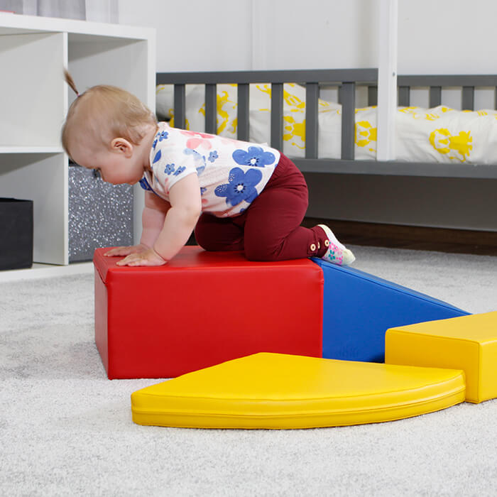 Soft Play Corner Climber Foam Blocks Set for Toddlers - Develops Motor Skills & Coordination
