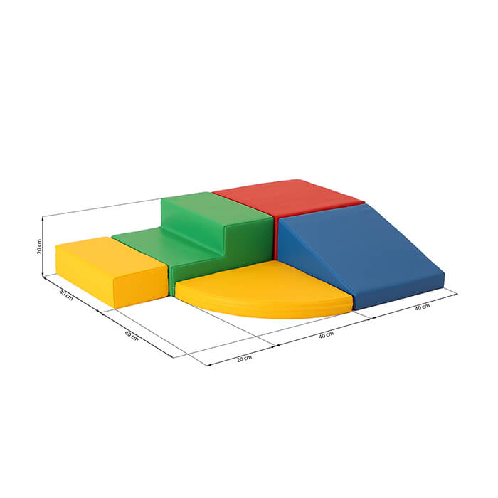 Soft Play Corner Climber Foam Blocks Set for Toddlers - Develops Motor Skills & Coordination