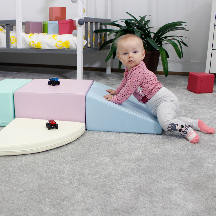 Soft Play Corner Climber Foam Blocks Set for Toddlers - Develops Motor Skills & Coordination